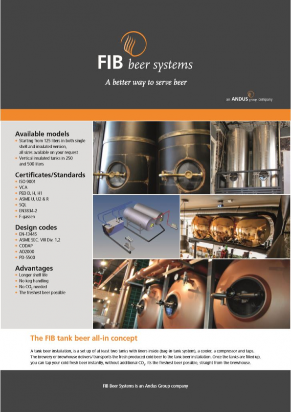 Brochure: birra in tanica